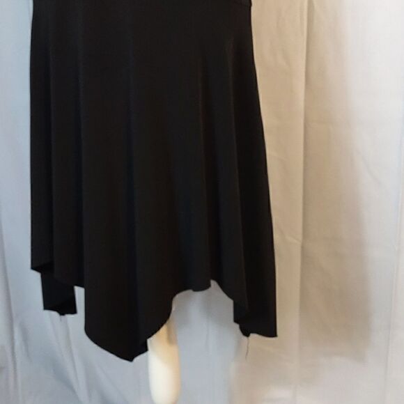 B.Darlin Black Asymmetrical Midi Dress - Picture 6 of 8